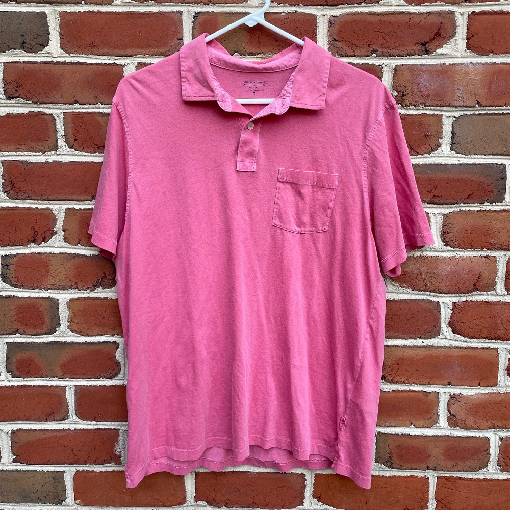 Vineyard Vines Mens Pink Island Polo